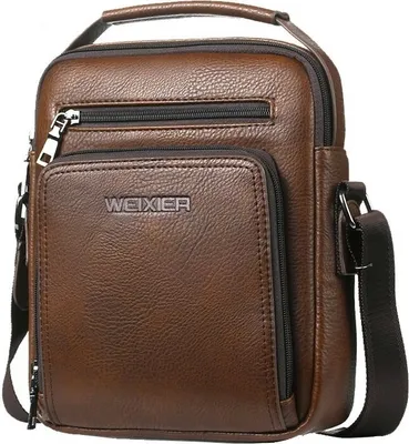 Zdjęcie produktu dla Męska Torba Crossbody WEIXIER MA-15411 - Brązowy KP15411
