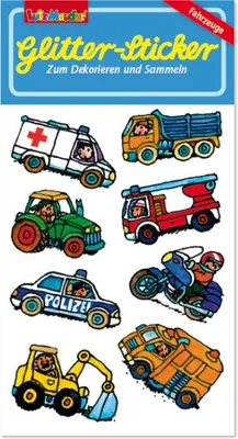 Produktbild von Glitter Sticker Fahrzeuge