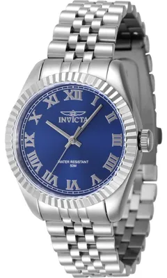 Produktbild von Invicta Specialty 47411 Damenarmbanduhr - Quartz Bewegung - Edelstahl mit blauem Zifferblatt - 36 mm