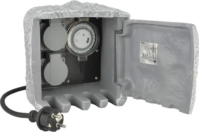Obrázok produktu pre Rozvádzač UniTEC Power Rock s časovačom, 2 ks, IP44, nemecké zásuvky