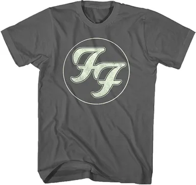 Produktbild von Foo Fighters - T-Shirt Weiche Haptik für Herren/Damen Uni RO679 (M) (Anthrazit/Gold)