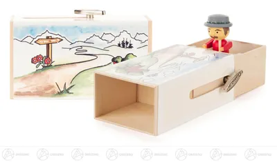 Zdjęcie produktu dla Pudełko muzyczne Pudełko muzyczne „Bergsteigerbox” Edelweis  NOWOŚĆ