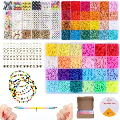 Obrázek produktu pro Kreativní sada šperkových korálků XXL - písmena, smajlíci, přívěsky, doplňky