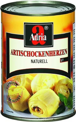 Image de Adria Carciofi al Naturale Cœurs d'artichauts à l'eau 390g