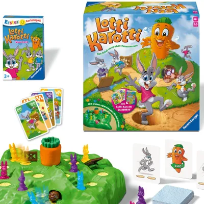 Produktbild von Ravensburger Lotti Karotti, Gesellschaftsspiel für Kinder und Erwachsene, 2-4 Sp