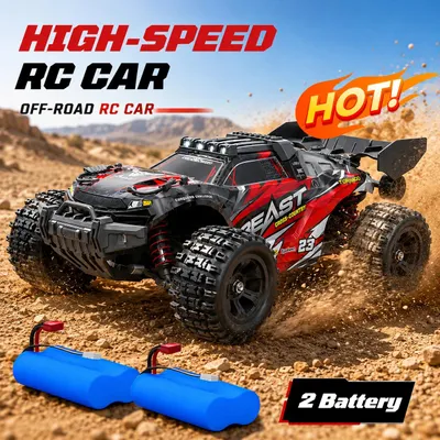 Produktbild von RC Monstertruck - SG118MAX PRO - Maßstab 1:18 - 4WD Allradantrieb - 50 km/h - Bürstenloser Motor - 2 Li-Ionen-Akkus - LED-Beleuchtung