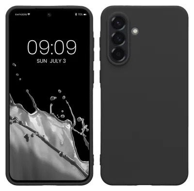 Produktbild von kwmobile Handyhülle für Samsung Galaxy A36 5G Hülle - TPU Case - Kabelloses Laden - Schutzhülle Cover in Dunkelgrau
