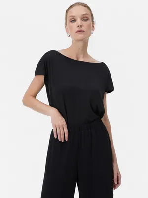 Produktbild von Orsay Schwarzes Damen-T-Shirt mit kurzen Ärmeln XS