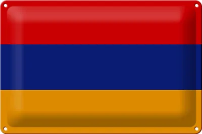 Produktbild von Blechschild Flagge Armenien 30x20cm Flag of Armenia