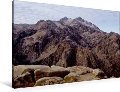 Produktbild von Calvendo  Textil-Leinwand 90 cm x 60 cm quer Ein Motiv aus dem Kalender Sinai - Landschaft aus Fels und Sand, T. Frank Roland; 7380098