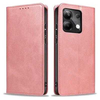 Produktbild von Handyhülle für Xiaomi Redmi Note 13 Pro Kunstleder Flip Cover Hülle Klapphülle Case Kartenfach Farbe: Rosa
