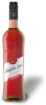 Obrázek produktu pro Rotwild Dornfelder Rose sladké červené hrozny jemné chuti 750ml