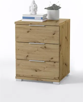 Produktbild von Nachtkommode >Nelli< in Artisan Eiche Nachbildung - 46x61x42cm (BxHxT)
