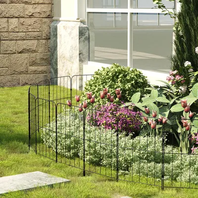 Produktbild von Livingandhome 6-teiliger Gartenzaun – einfach & schnell installiert