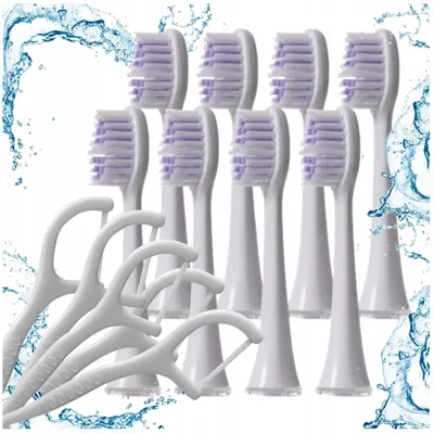 Produktbild von SEYSSO Carbon Basic/Professional Ersatz-Bürstenköpfe Weiß 8er-Set