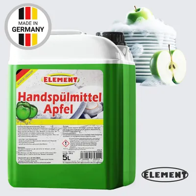 Produktbild von Element Geschirrspülmittel | 5 Liter | Spülmittel | Handspülmittel | Apfel | mit hoher Fettlösekraft | Geschirrreiniger