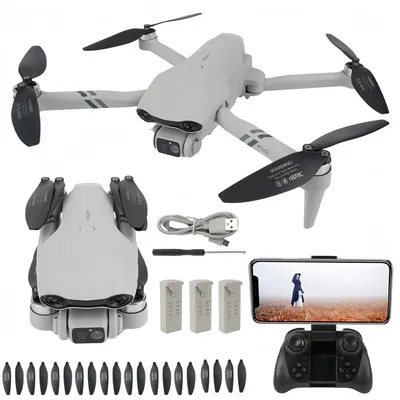 Produktbild von Drohne mit Kamera 8K, RC Quadcopter FPV Drone mit Dual-Kamera und LED Lichter, Start/Landung mit einer Taste, 3D-Flips, Headless-Modus, WiFi