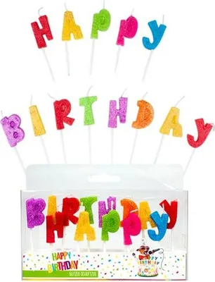 Obrázek produktu pro Trendhaus Narozeninová svíčka HAPPY BIRTHDAY