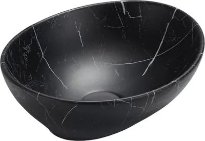Produktbild von Mexen Elza Aufsatzwaschbecken 40 x 33 cm, Schwarzer Stein - 21014099