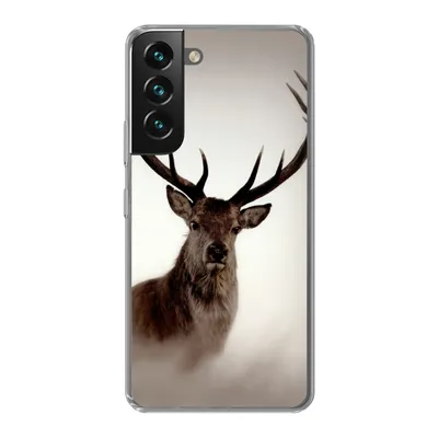 Produktbild von MuchoWow® Handyhülle Schutzhülle Hülle für Samsung Galaxy S22 Porträt - Hirsch - Geweih Silikon Softcase Handy Hülle - Mobiltelefonhülle