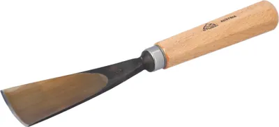 Produktbild von STUBAI Stemmeisen Stechbeitel Serie 52 - Form 5 | Gerades Hohleisen - 50 mm, mit Holzgriff, zum Vorstechen, für Anschlagarbeiten, Schrupparbeiten, Rosetten, zur Bearbeitung von Holz