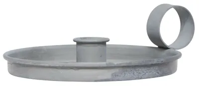 Produktbild von IB Laursen Metall Kammer Leuchter grau Henkel für Stab Kerzen Ständer Halter