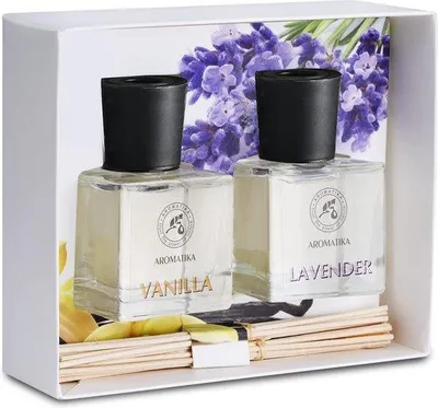 Productafbeelding van Famanu Aromaverspreider met lavendelgeur - 8 bamboestokjes