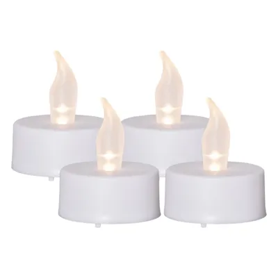 Produktbild von Star Trading 4x LED Teelicht weiß 6/18h Timer 3,8x4cm Kunststoff dezent flackernd