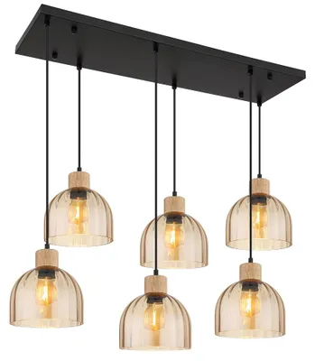 Produktbild von Hängeleuchte, Metall, schwarz matt, höhenkürzbar, H 130 cm