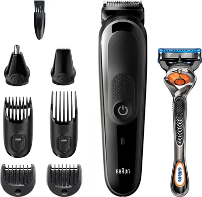 Produktbild von Braun MultiGroomingKit MGK5260 8-in-1 Barttrimmer schwarz Rasierer Trimmer