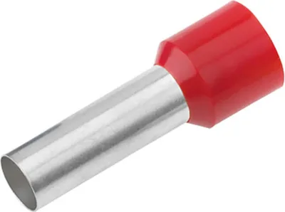 Image de Cimco Embout isolé 1,0 mm² x 12 mm, rouge, paquet de 100 pièces.