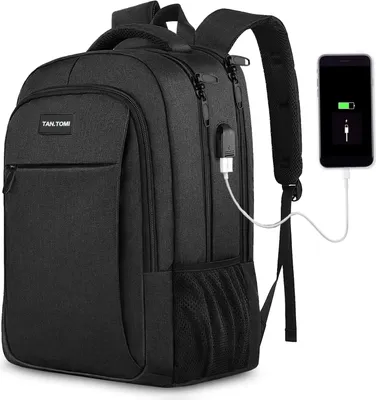 Produktbild von Mofut Rucksack Herren, Groß Laptop Rucksack 17,3 Zoll Schulrucksack Laptoptasche mit USB Ladeanschluss Anti Diebstahl Business Arbeit Reisen Rucksack