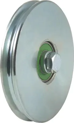 Immagine prodotto di 120 mm Ruota a gola tonda con scanalatura da 8 mm per il cavo