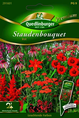 Produktbild von Staudenbouquet rot | Blumensamen von Quedlinburger