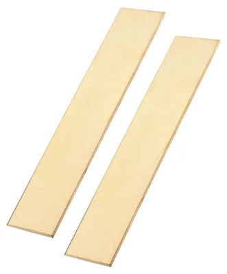 2 H62 Messing Flachstäbe 3x51x254 mm für DIY & Handwerk