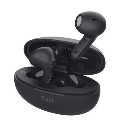 Produktbild von Trust Yavi - TWS Bluetooth kabelloser In-Ear-Kopfhörer mit Ladetasche & ENC (Schwarz)
