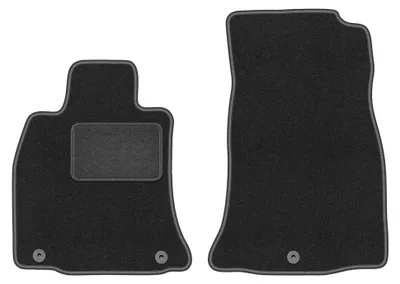 Immagine prodotto di Tappetini anteriori in moquette per Kia Stinger 2WD 2017- (liftback) – 2 pezzi, grigio grafite, su misura – Wielganizator LUX