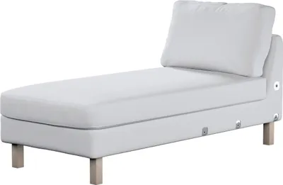 Produktbild von Dekoria Bezug für Karlstad Recamiere Zustellsofa, kurz, weiß, Bezug für Karlstad Recamiere Zustellsofa