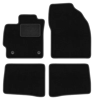 Zdjęcie produktu dla Dywaniki samochodowe welurowe LUX do: Toyota Prius III XW30 (2011-2015, hatchback) czarne, z mocowaniami