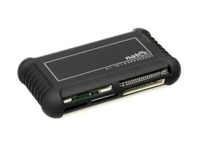Obrázok produktu pre NATEC BEETLE, MMC, MS Micro (M2), MS PRO, MS PRO Duo, Memory Stick (MS), Microsd (transflash), MiniSD, RS-MMC,..., Čierna, 480 Mbit/s, CE, USB 2.0, 0,8 m