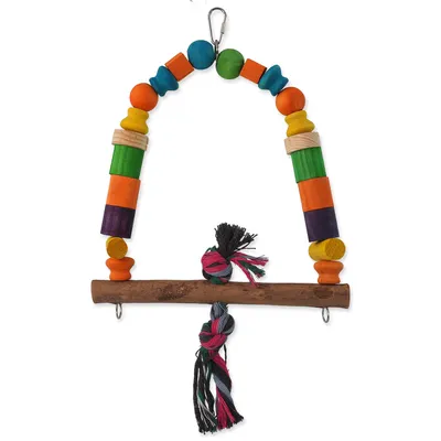 Image de Balançoire en bois BIRD JEWEL avec nœud 32 cm