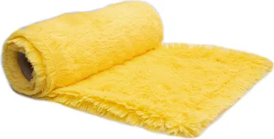 Obrázek produktu pro Pletené Minky Hair, Shaggy, Shaggy (18 mm) Žlutá 50x160 cm