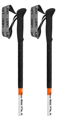 Zdjęcie produktu dla LEKI Skysolo biało-czarno-neonowo-pomarańczowe 110–145 cm; czarne kijki