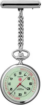 Produktbild von Regent Schwesternuhr verchromt analog Quarz silberfarben P-757
