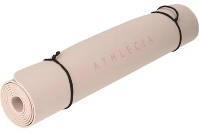 Image de Tapis de Yoga Athlecia Kesha 183 x 61 cm TPE Antidérapant Mauve avec Sangle de Transport