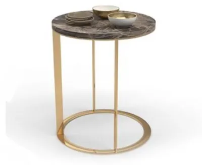 Immagine prodotto di Tavolino rotondo in marmo, design, tavolino da salotto