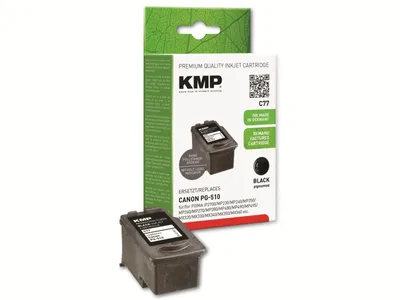 Immagine prodotto di KMP Patrone Canon PG510 black 220 S. C77 refilled