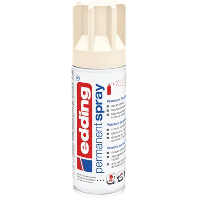 Obrázok produktu pre edding 5200 permanentný akrylový lak v spreji premium light ivory matt 200 ml