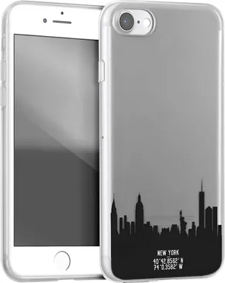 Obrázek produktu pro Bigben Connected COVNEWYORKIP7, Obal, Apple, iPhone 7/8, 11,9 cm (4.7"), Černá, Průhledná