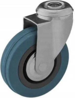 Obrázok produktu pre Sada otočných koliesok pre otvor 100 mm, plast/guma